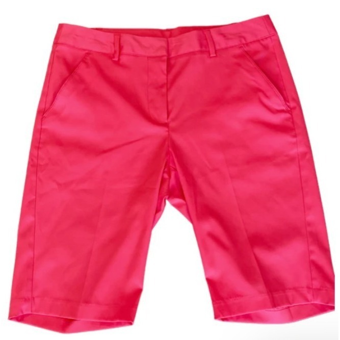 Nwt Greg Norman Bright Pink Above The Knee $78 Women's Golf Shorts Sz 10